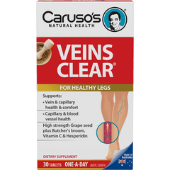 Caruso's Veins Clear 30 Tablets - Health Solutions Caruso's Veins Clear 30 Tablets - Health Solutions,issues