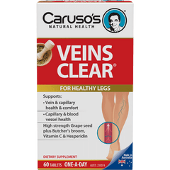 Caruso's Veins Clear 60 Tablets - Health Solutions Caruso's Veins Clear 60 Tablets - Health Solutions,issues
