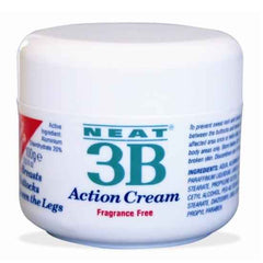 Neat 3B Action Cream 100g jar - sweat rash cream for chafing relief, fragrance-free for all ages.