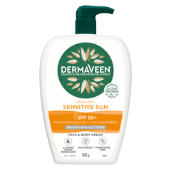 Dermaveen Sensitive Sun SPF50+ Moisturising UVB + UVA Sunscreen cetaphil,Christmas gift,christmas sale,dermaveen,dry skin,dry skin body wash,dry skineczema,issues,itchy dry skin,qv dry skin,sun screen,sunscreen