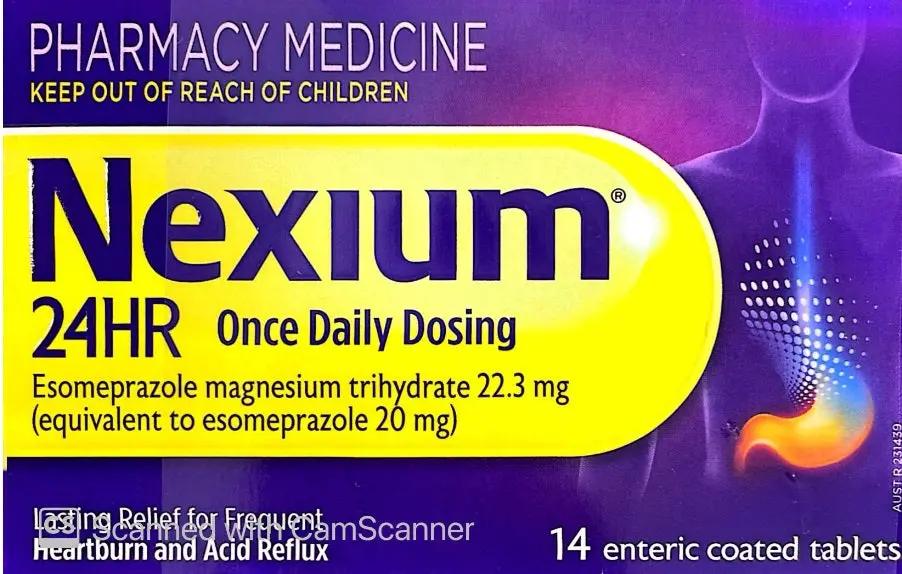 Nexium Rite Aid Nexium 24HR Once Daily Dosing Tablets Long-Lasting Heartburn Relief Fo ...