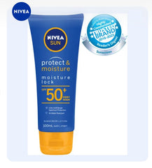 NIVEA Sun Protect and Moisture Lotion SPF50+ Moisturizes Skin Sunscreen Lotion 100ml