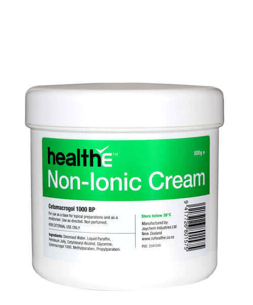 HealthE Non Ionic Cream (Cetomacrogol 1000 BP), 500g Aqueous Cream,Calamine Aqueous Cream,hair care,Hair health,HealthE Calamine Aqueous,HealthE Calamine Aqueous Cream