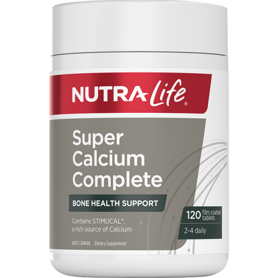 NutraLife Super Calcium Complete 120 Tabs Bone Health Support Dietary Supplement