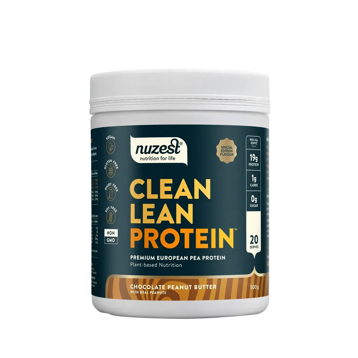 Nuzest Clean Lean Protein 500gm Chocolate Peanut Butter 100% pure,cheaper than bargain chemist,cheaper than chemist ware house,cheaper than chemist warehouse,cheaper than HEALTH NZ,cheaper than Health post,cheaper than healthpost,cheaper than Net Pharmacy