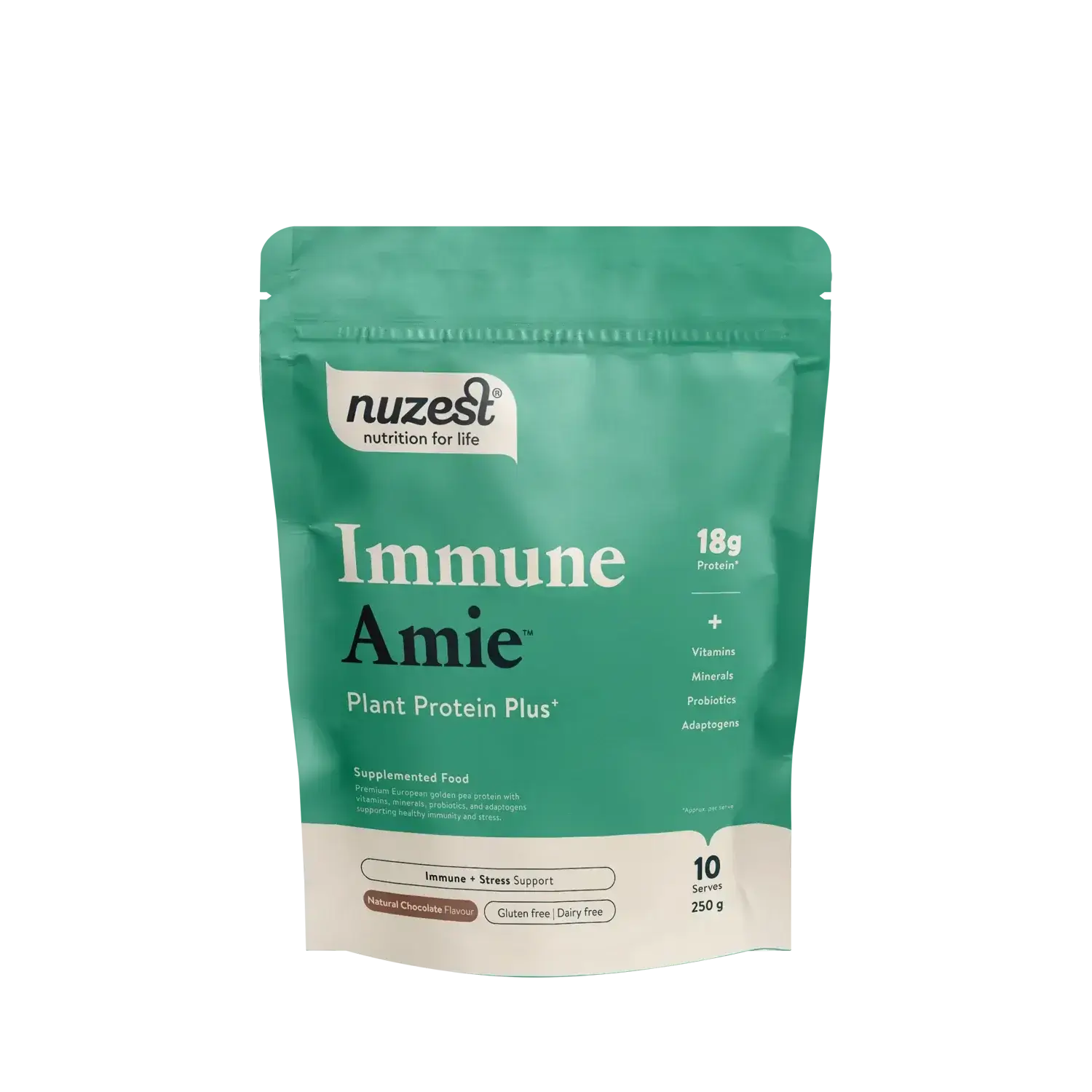 Nuzest Protein Plus Immune Amie Chocolate 250g 100% pure,clean lean,issues,nuzest,nuzest clean clean sachets,nuzest clean lean,optifast,protein,pure protein,weight,weight loss,weight loss programme,weight management,weight reducer,weight reduction