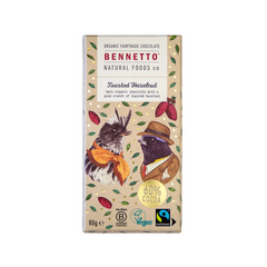 Bennetto Dark Chocolate Toasted Hazelnut 80g
