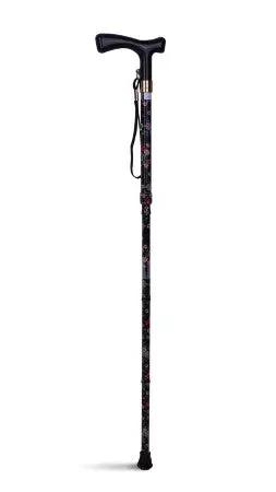 Lifestyle T handle folding walking stick Folding Walking Stick,issues,lightweight aluminium shaft,metallic teal finish,rubber tip,T Handle Walking Stick,T' Handle,walking stick