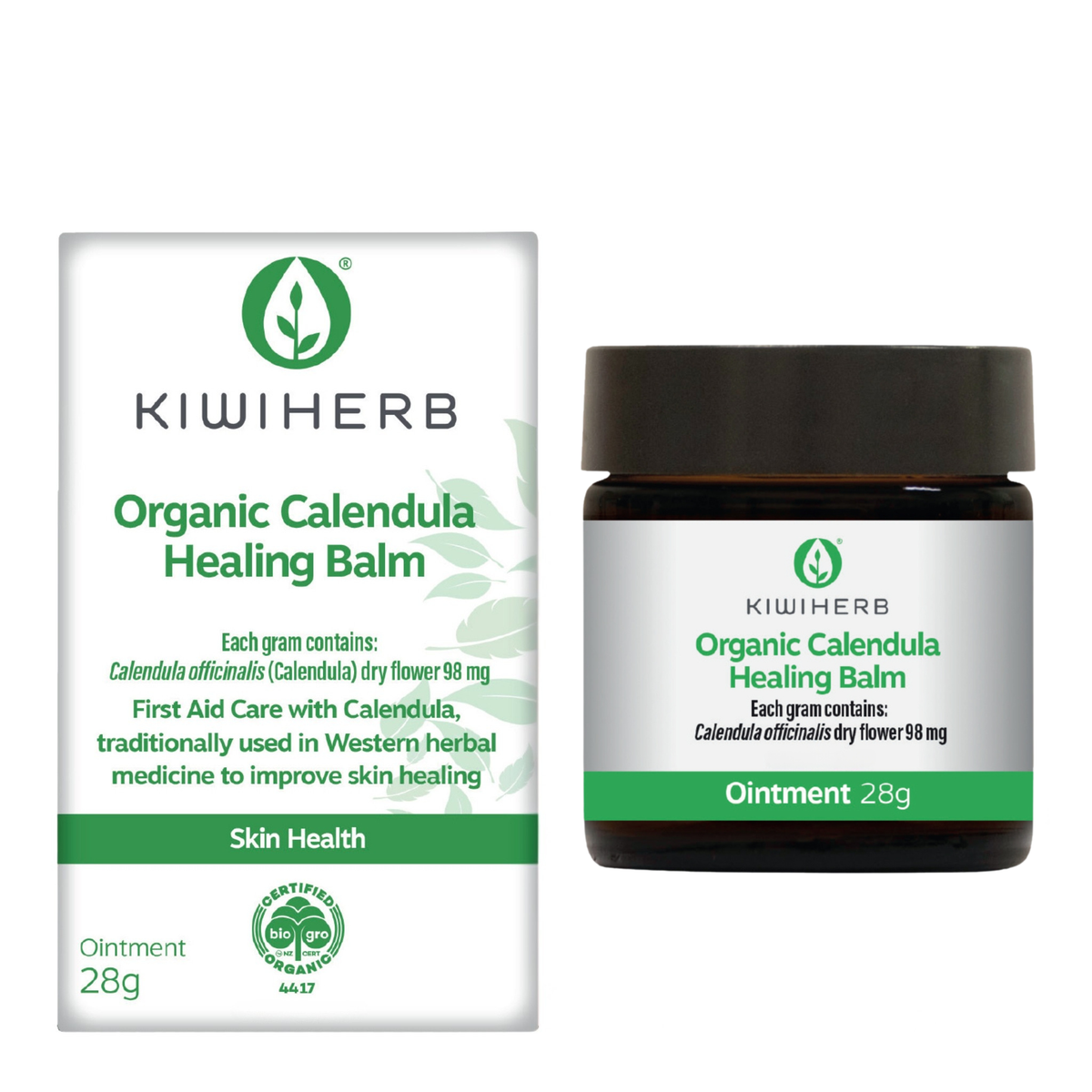 Kiwiherb Organic Calendula Healing Balm 28g