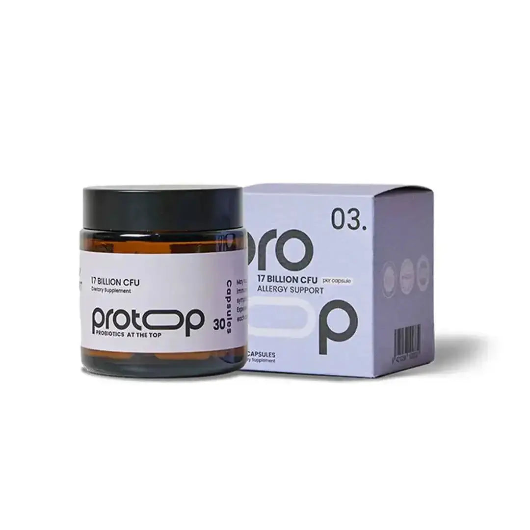 PROTOP 17 Billion CFU Allergy Support Hard Capsule 30s 17 Billion CFU,33 Billion CFU,adult probiotics,Allergy Support,Gastrointestinal Health,Google,new,post-menopausal women,Probiotics,vaginal,vaginal flora balance,Vaginal Health,women,Women Health,women