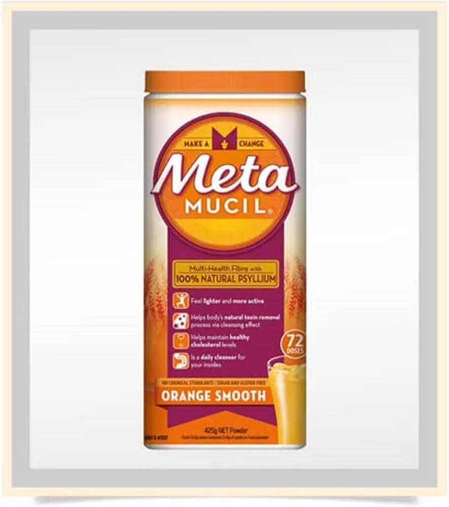 Metamucil fibre powder 425g Orange flavour constipation,fibre,haemorrhoids,husk,issues,Metamucil,psyllium,psyllium husk