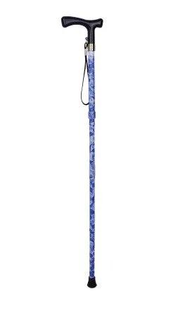 Lifestyle T handle folding walking stick Folding Walking Stick,issues,lightweight aluminium shaft,metallic teal finish,rubber tip,T Handle Walking Stick,T' Handle,walking stick