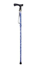 Lifestyle T handle folding walking stick Folding Walking Stick,issues,lightweight aluminium shaft,metallic teal finish,rubber tip,T Handle Walking Stick,T' Handle,walking stick