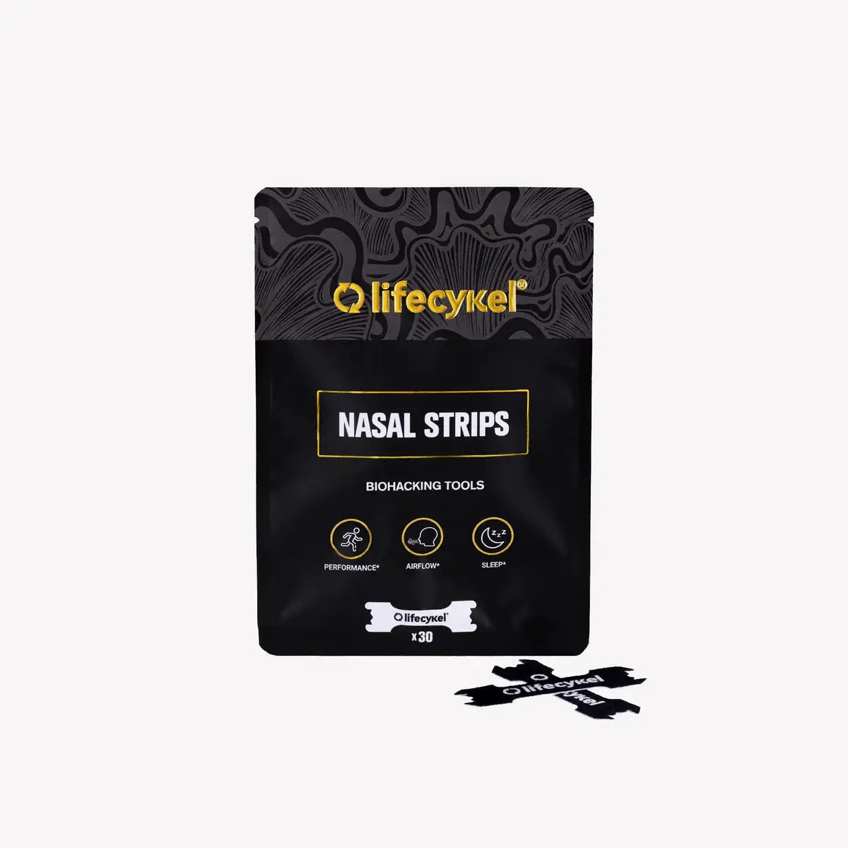 Life Cykel Nasal Strips Daily Comfort Enhanced Airflow For Restful Sleep 30 Pack