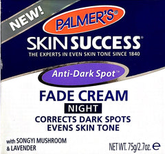 Palmers Skin Success Anti Dark Spot Fade Cream Night 75gm cheaper than bargain chemist,cheaper than chemist warehouse,cheaper than pharmacy direct,fade cream,fade cream night,issues,palmers,skin success