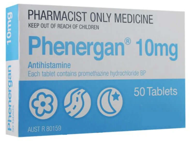Phenergan 10mg - 50 Tablets Pharmacist Only Medicine – DominionRoadPharmacy