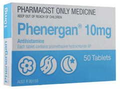 Phenergan 10mg - 50 Tablets Pharmacist Only Medicine