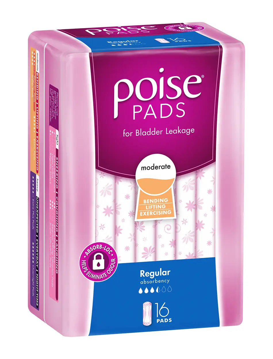 Poise Incontinence Pads Regular 16 Bladder Leakage,clinicians bladder,clinicians bladder confidence,clinicians bladder support,exercise bladder leakage,issues,libra,Poise Incontinence Pads Regular,poise regular pads,tampons