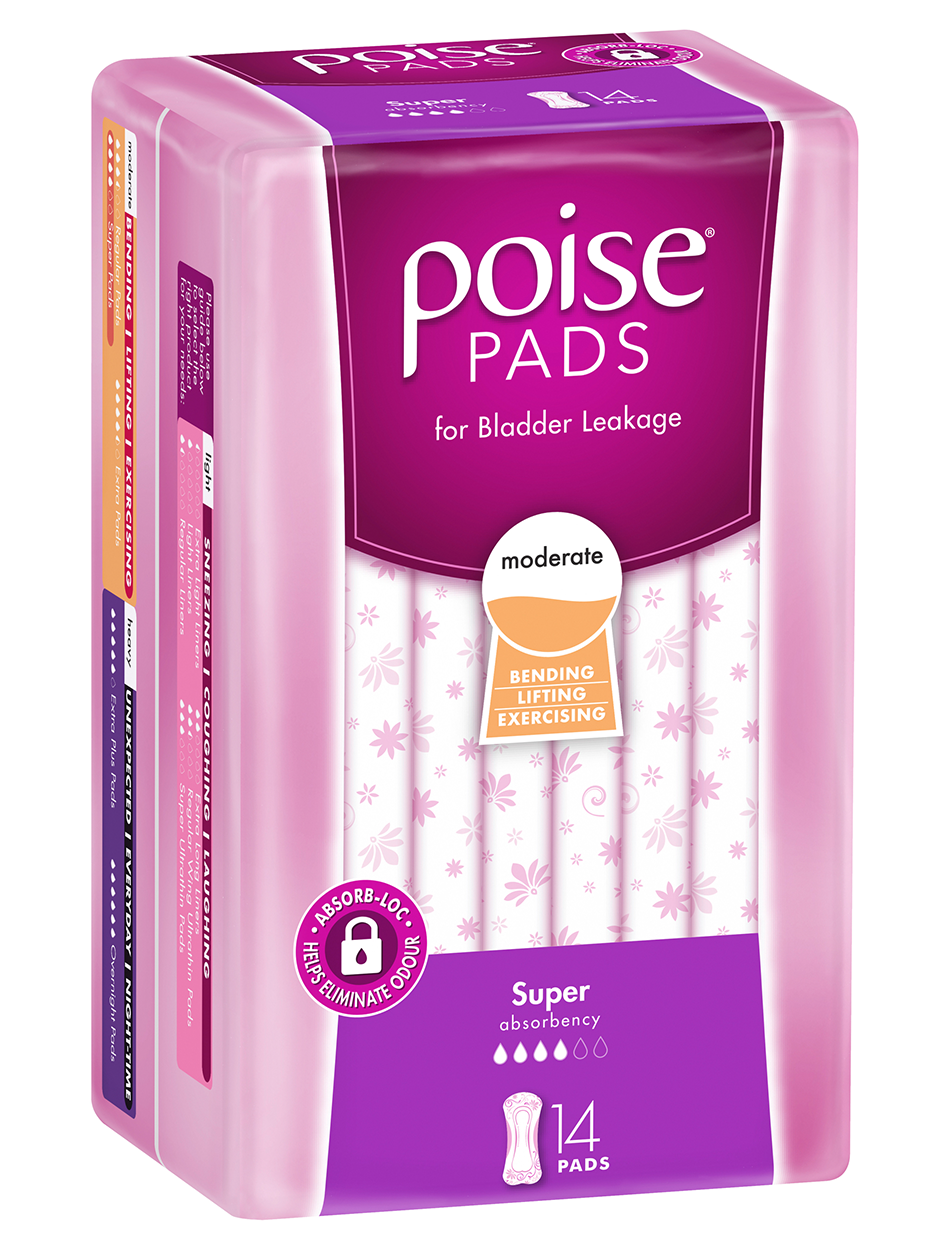 Poise Super Pads 14 Bladder Leakage bladder,bladder confidence,bladder control,Bladder Leakage,bladder support,bladder weakness,clinicians bladder,clinicians bladder confidence,clinicians bladder support,exercise bladder leakage,incontinence,incontinence