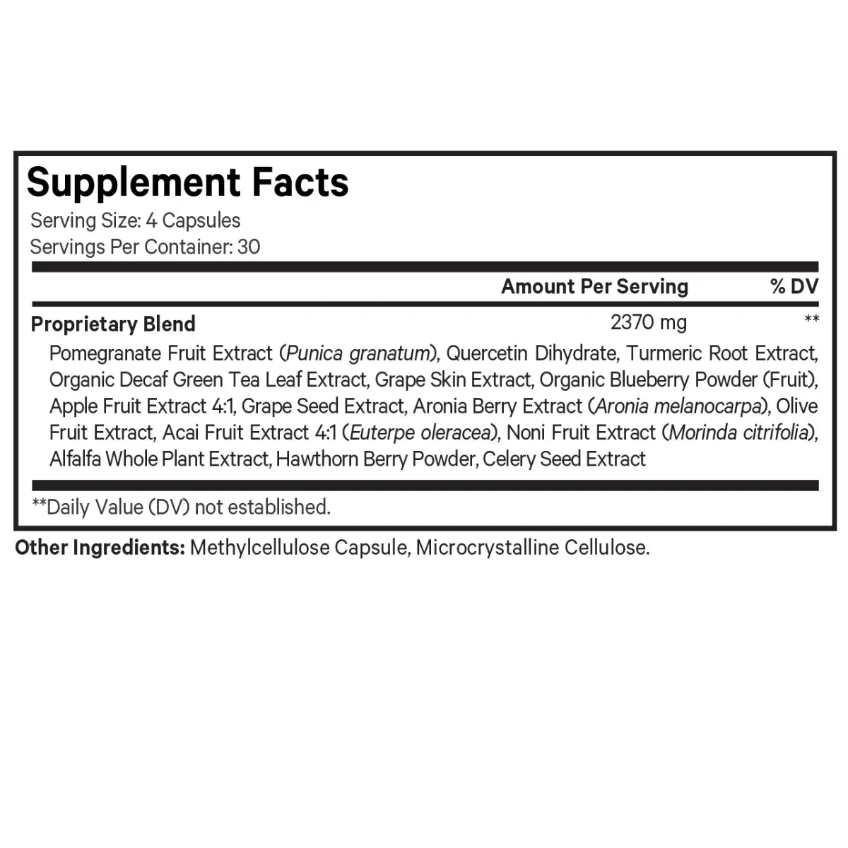 Codeage Polyphenols Broad Spectrum Antioxidant Digestive Capsules 120