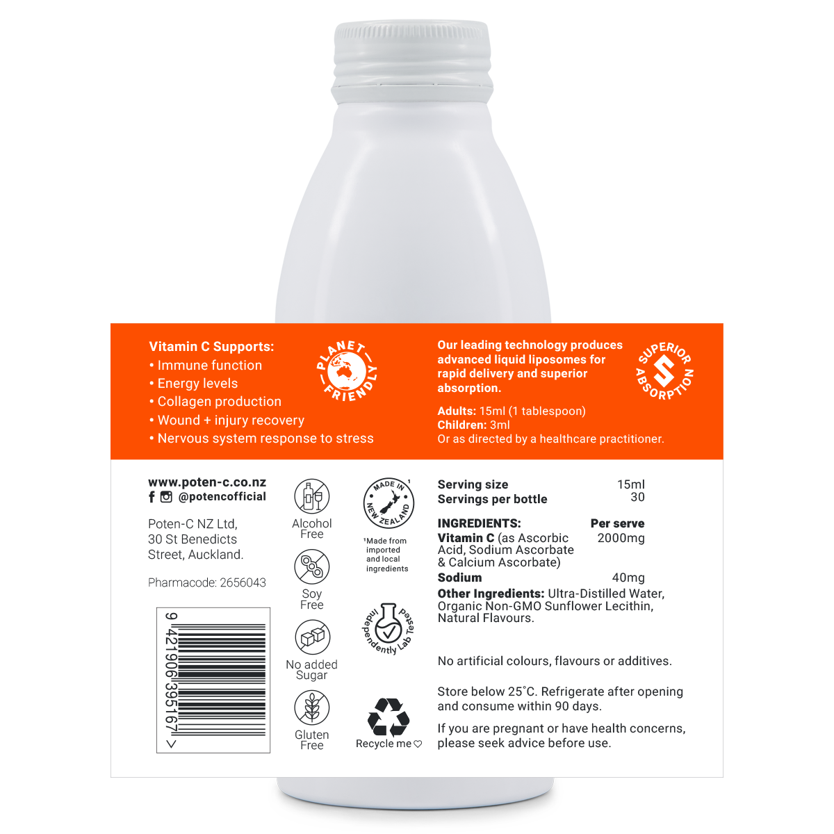 Poten-C Superdose Liposomal Vitamin C 1000mg collagen production,google,immune function,issues,lipo vitamin c,liposomal vitamin c,Lypo spheric vitamin c,lyposheric vitamin c,lypospheric vitamin c,multivitamin chews,ow allergen,Poten-C Superdose Liposomal