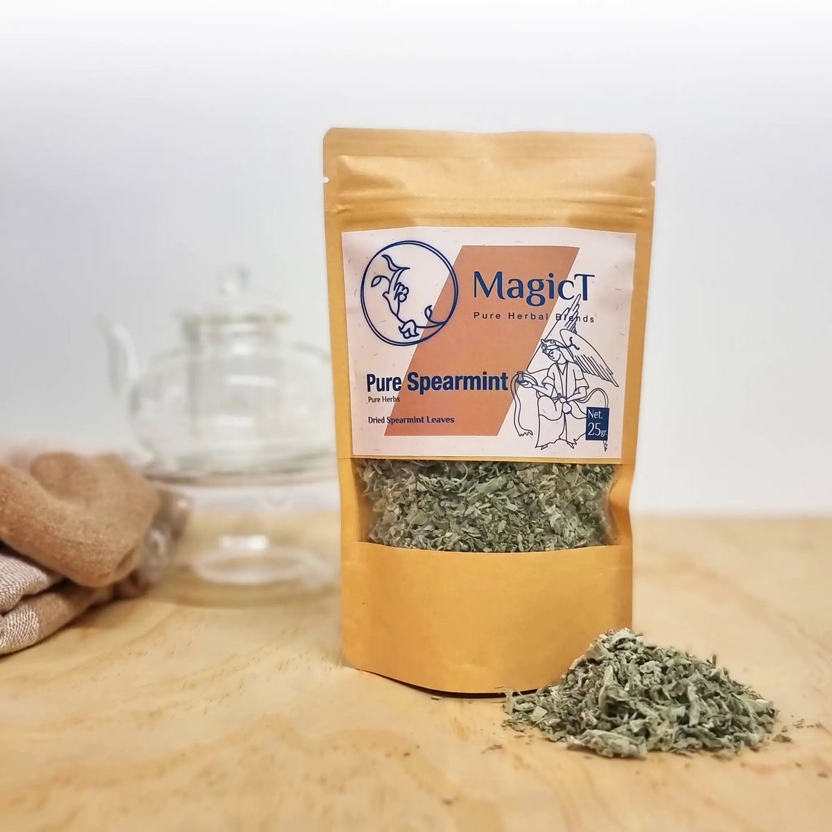 MagicT Pure Spearmint Herbal Tea Digestive Support Tea (Caffeine Free)
