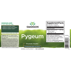 Swanson &ndash; Pygeum &ndash; Standardized Extract 125mg 100C