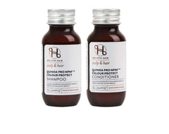 Holistic Quinoa Pro NPNF™ Colour Protect Shampoo & Conditioner 50ml Travel Set Aids Styling,benefits of hair,Chemically treated hair,Colour Protect Shampoo,colour retention,Coloured hair,Conditions and Combats frizz,Curly hair,Damaged hair,dehydrated hair