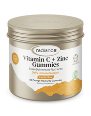 Radiance Vitamin C + Zinc Family Gummies 90s issues,VITAMIN C & ZINC GUMMIES 90’S
