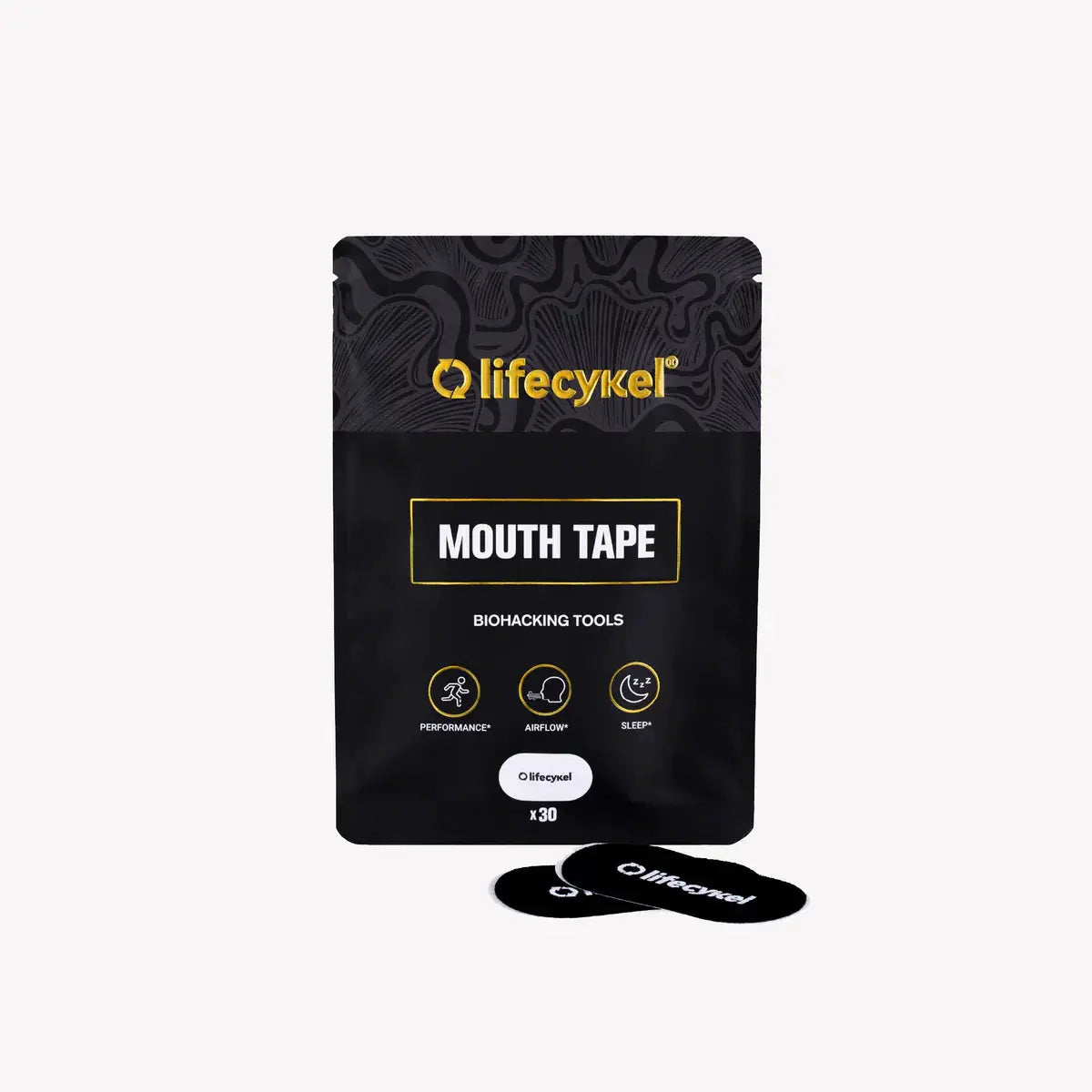 Life Cykel Mouth Tape 30 Pack Supports Nasal Breathing For Better Sleep And Restful Night