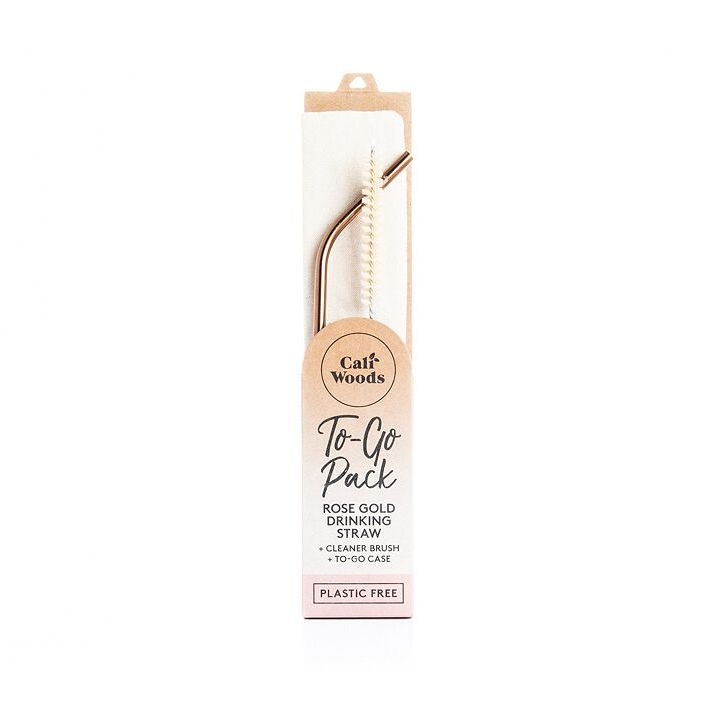 CaliWoods Rose Gold Bubble Tea Straw To-Go Pack image 2
