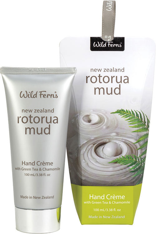 Wild Ferns Rotorua Mud Hand Creme with Green Tea and Chamomile 100ml