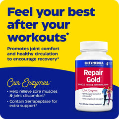 Enzymedica Repair Gold™ 30 Capsules | Systemic Enzyme Tissue Repair Formula