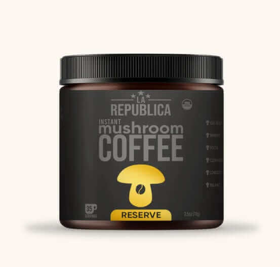 La Republica RESERVE Mushroom Coffee 35 Servings coffee,Multi vitamins,multivitamins,Mushroom Coffee,Rich in vitamins and minerals,vitamins,Vitamins & Supplements,vitamins and minerals,Vitamins and Supplements,vitamins minerals