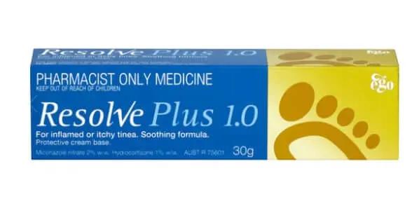 Resolve Plus Cream 0.5% 30g Soothes Inflammation and Antifungal Relief for Skin Comfort
