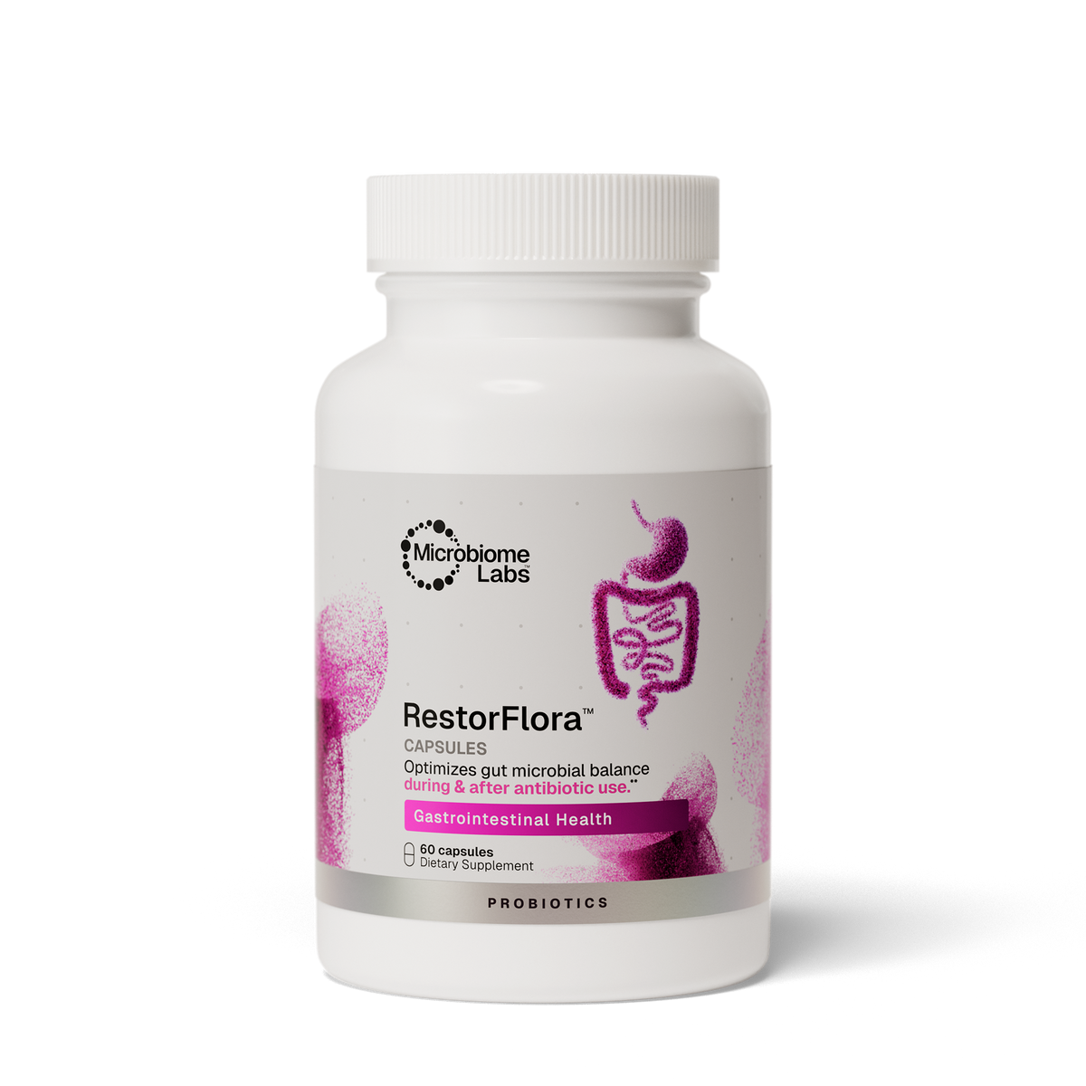 Microbiome Labs RestorFlora 60 Capsules