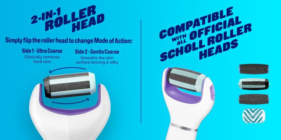 Scholl ExpertCare 2 In 1 Electronic Foot File c foot file system,easily be exfoliated,effective in removing unsightly hard,Electronic Foot File,ExpertCare 2 In 1 Electronic Foot File,ExpertCare File &amp; Smooth 2 in1,Feel Foot Tastic,feet becoming cracke