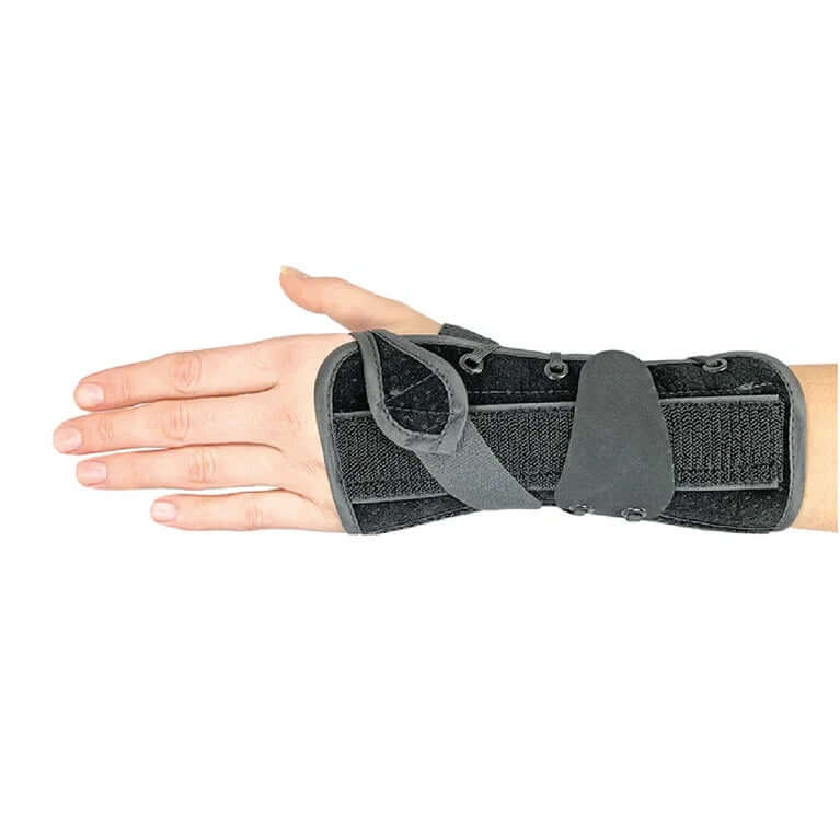 Short Trs Wrist Lacer (Triple Rigid Support) exercise wrist pain,exercisewrist pain,Fingers Support,hand,Hand Braces,Hand Care,Hand Support,hands,issues,Perforated suede,Polypropylene felt,Short Trs Wrist Lacer,Short Trs Wrist Lacer (Triple Rigid Support)