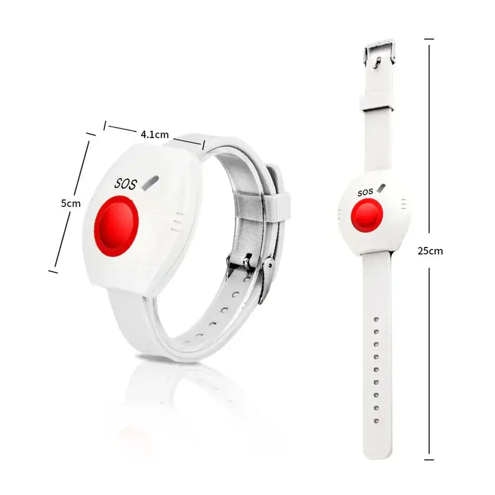 SOS Call Button Watch + Instant Caregiver Alerts + Durable Daily Wear Watch (25 cm Band)