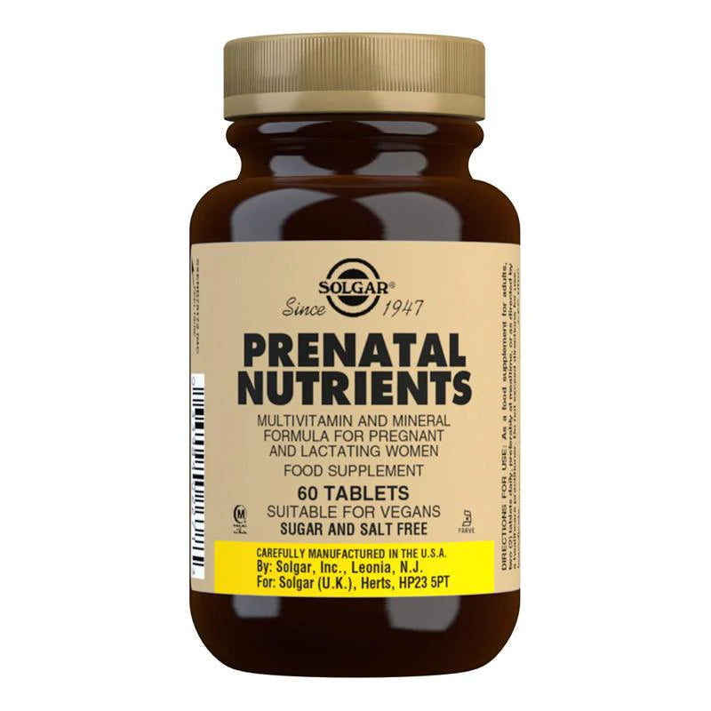 Solgar prenatal nutrients 60 tablets