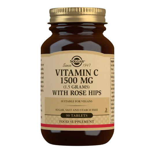 Solgar Vitamin c with Rose hips 1500mg 90 Vegtables Capsules