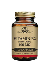 Solgar Vitamin B2 (Riboflavin) 100 mg vegetable 100 capsules daily vitamins,issues,Multi vitamins,multivitamins,vitamins,vitamins and minerals,Vitamins and Supplements,vitamins minerals