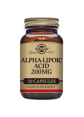 Solgar Alpha Lipoic Acid 200mg 50 capsules alpha lipoic acid,issues,solgar