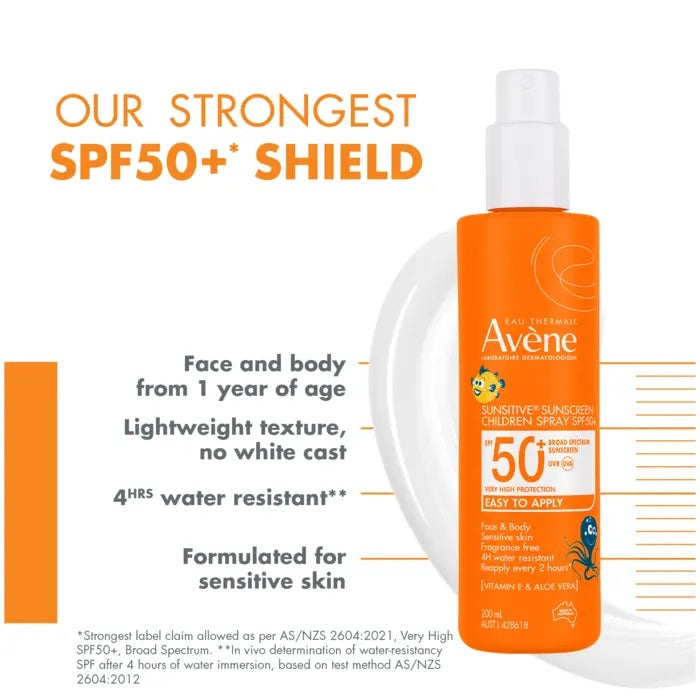 Avene Sunscreen Spray SPF50+ For Children 200ml