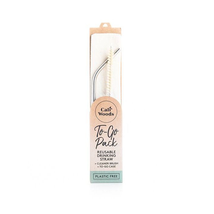 CaliWoods Stainless Drinking Straw To-Go Pack