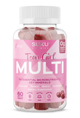 SUKU Vitamins Teen Girl Total Multi 60 Gummies | Sugar-Free Multivitamin for Teen Girls