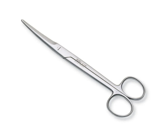CHROME PLATED CURVED MAYO SCISSORS