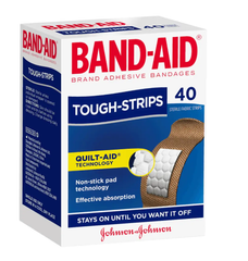 Band-aid tough strips Regular 40 band-aid,band-aid blister,bandage,bandages,cohesive bandage,crepe bandage,cushioned bandages,eab bandage,elastic bandage,google,issues
