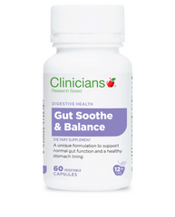 clincians gut sooth and balance caps 60