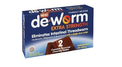 de worm choc chewable 500mg pk 2 hookworm,issues,parasites,thread worm,thread worms,threadworm